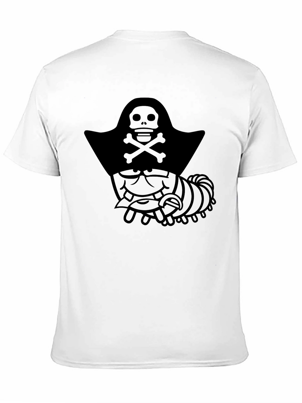 Pirate Caterpillar Black Graphic T-Shirt