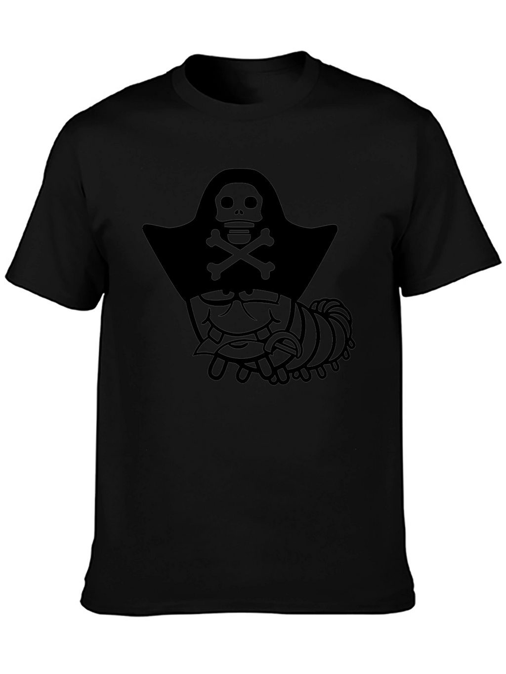 Pirate Caterpillar Black Graphic T-Shirt