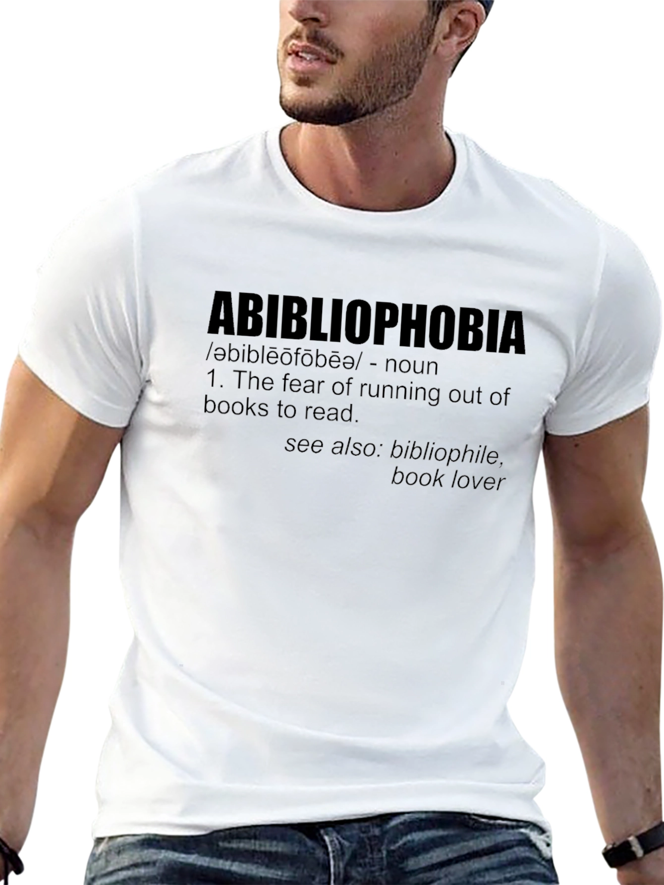 Abibliophobia T-Shirt - Book Lover Fear