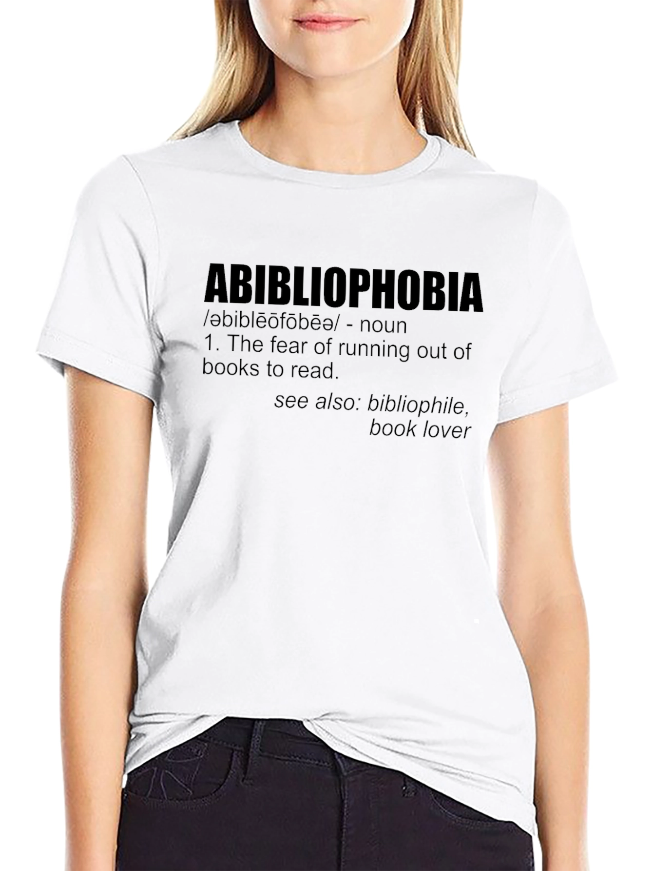 Abibliophobia T-Shirt - Book Lover Fear