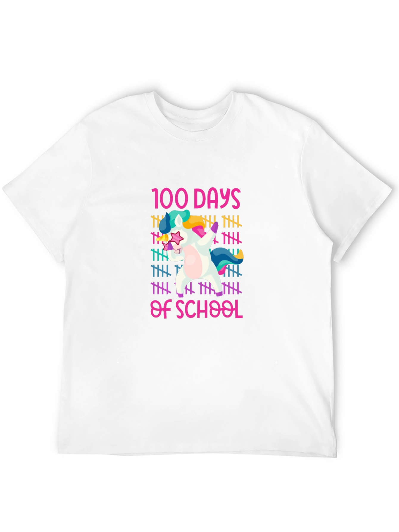100 Days of School Unicorn Dabbing T-Shirt