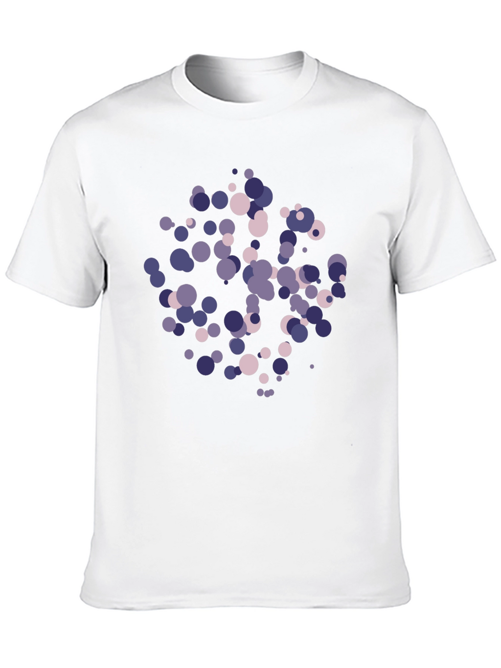 Abstract Circle Pattern Black T-Shirt