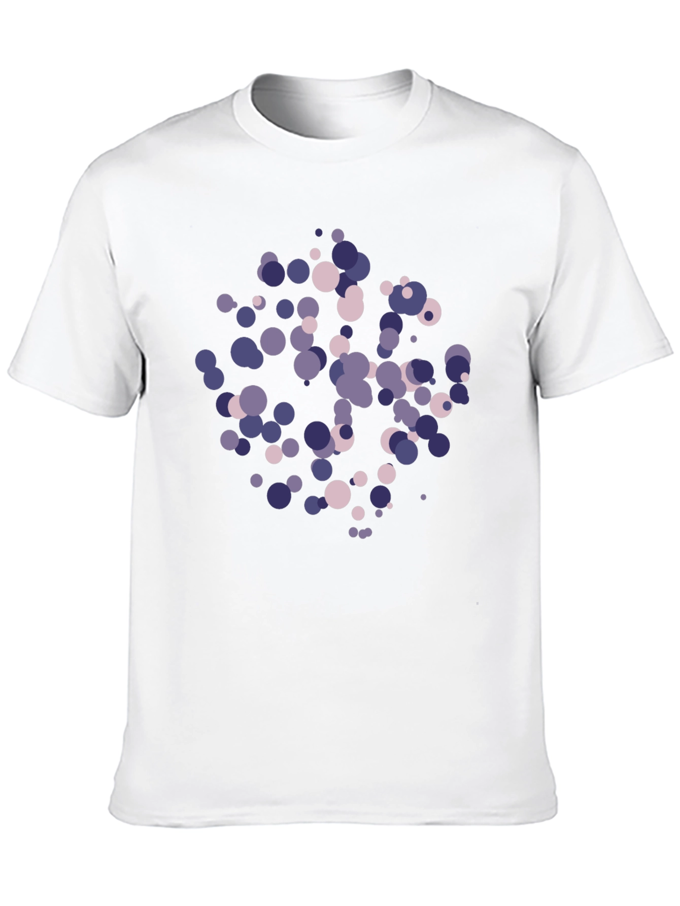 Abstract Circle Pattern Black T-Shirt