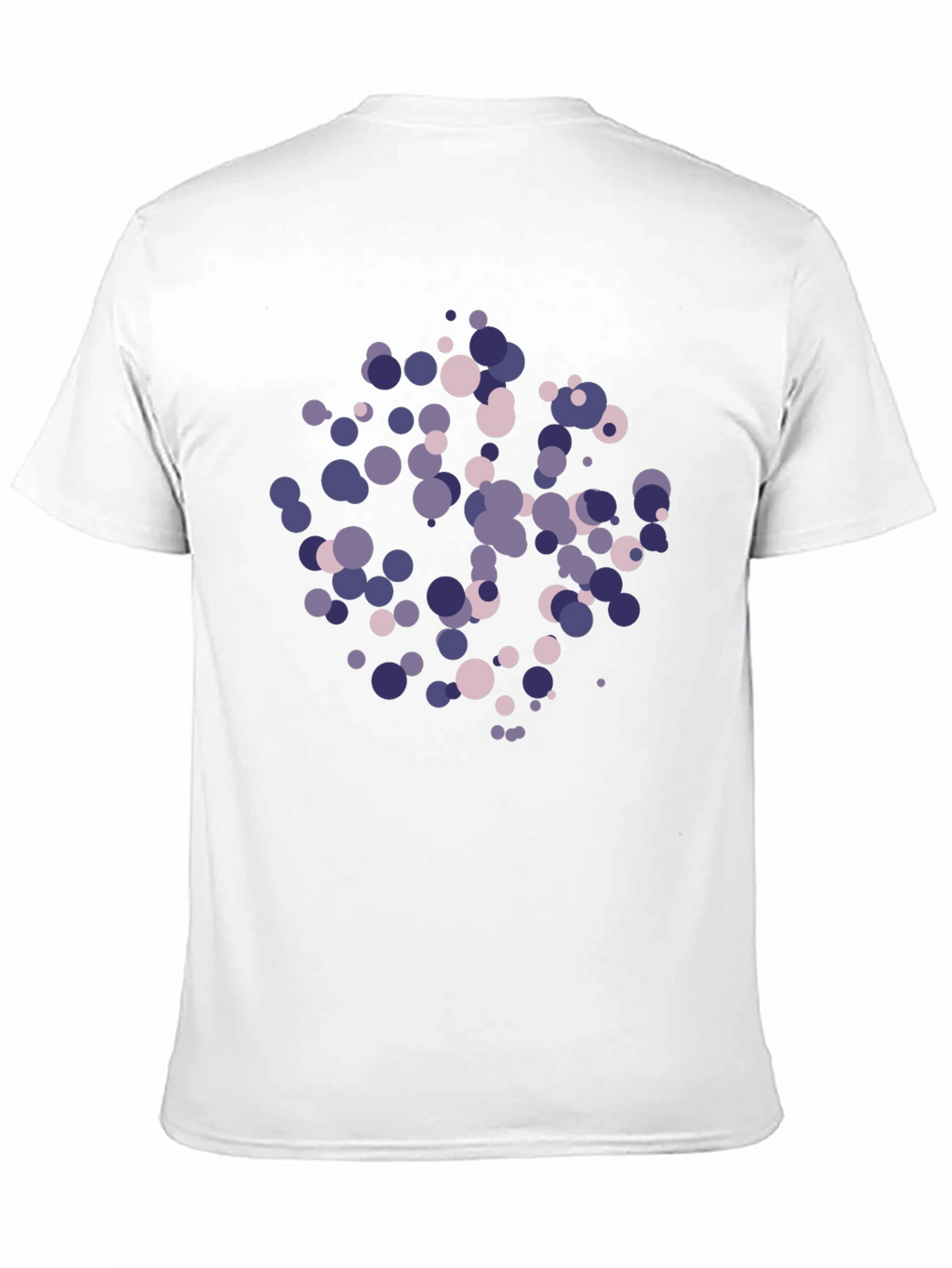 Abstract Circle Pattern Black T-Shirt