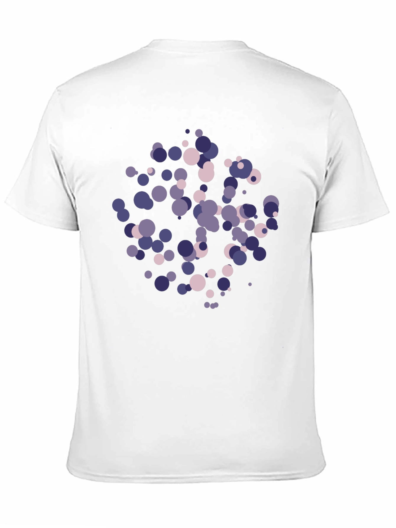 Abstract Circle Pattern Black T-Shirt