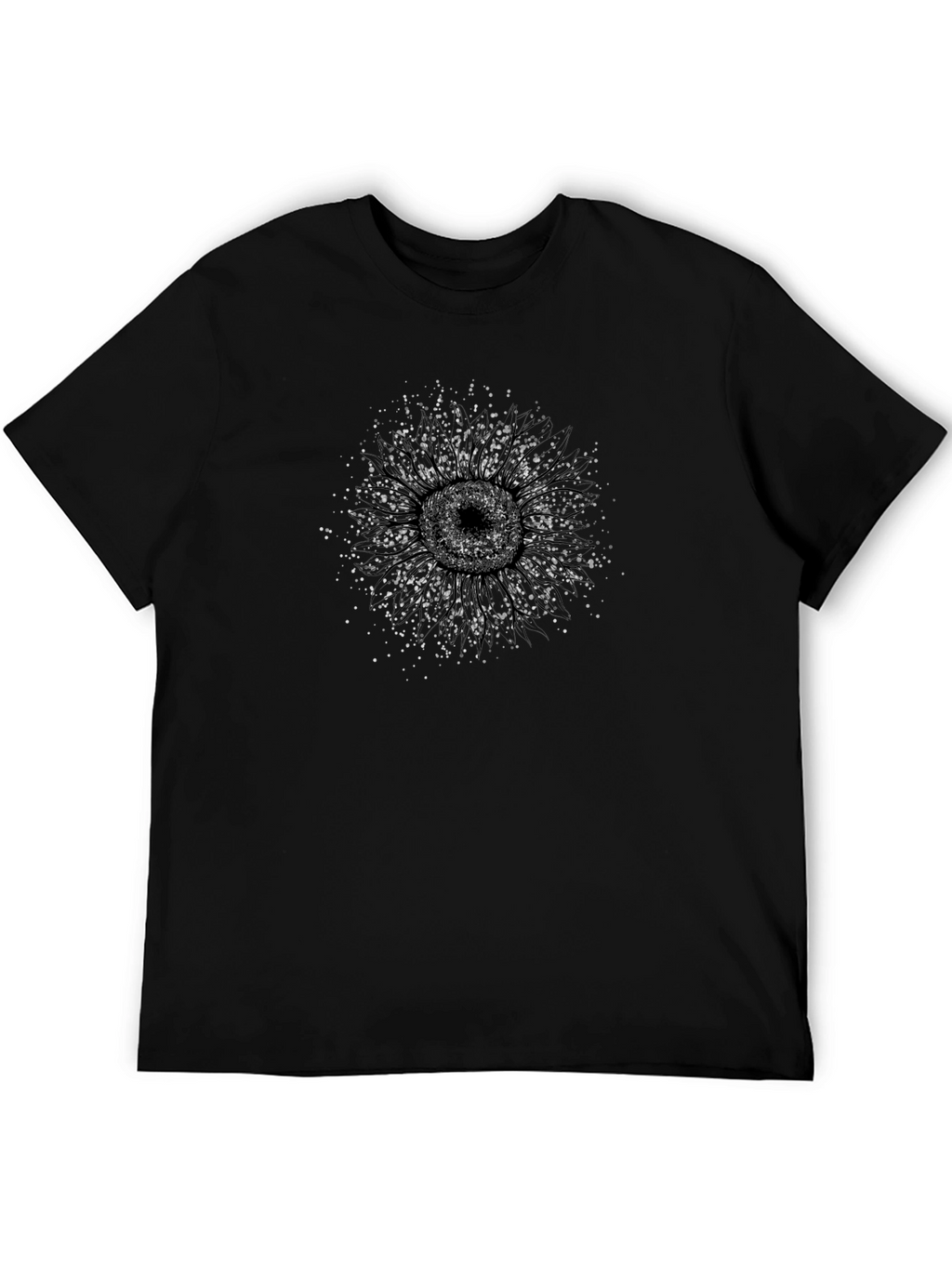 Abstract Eye Graphic Tee - Black