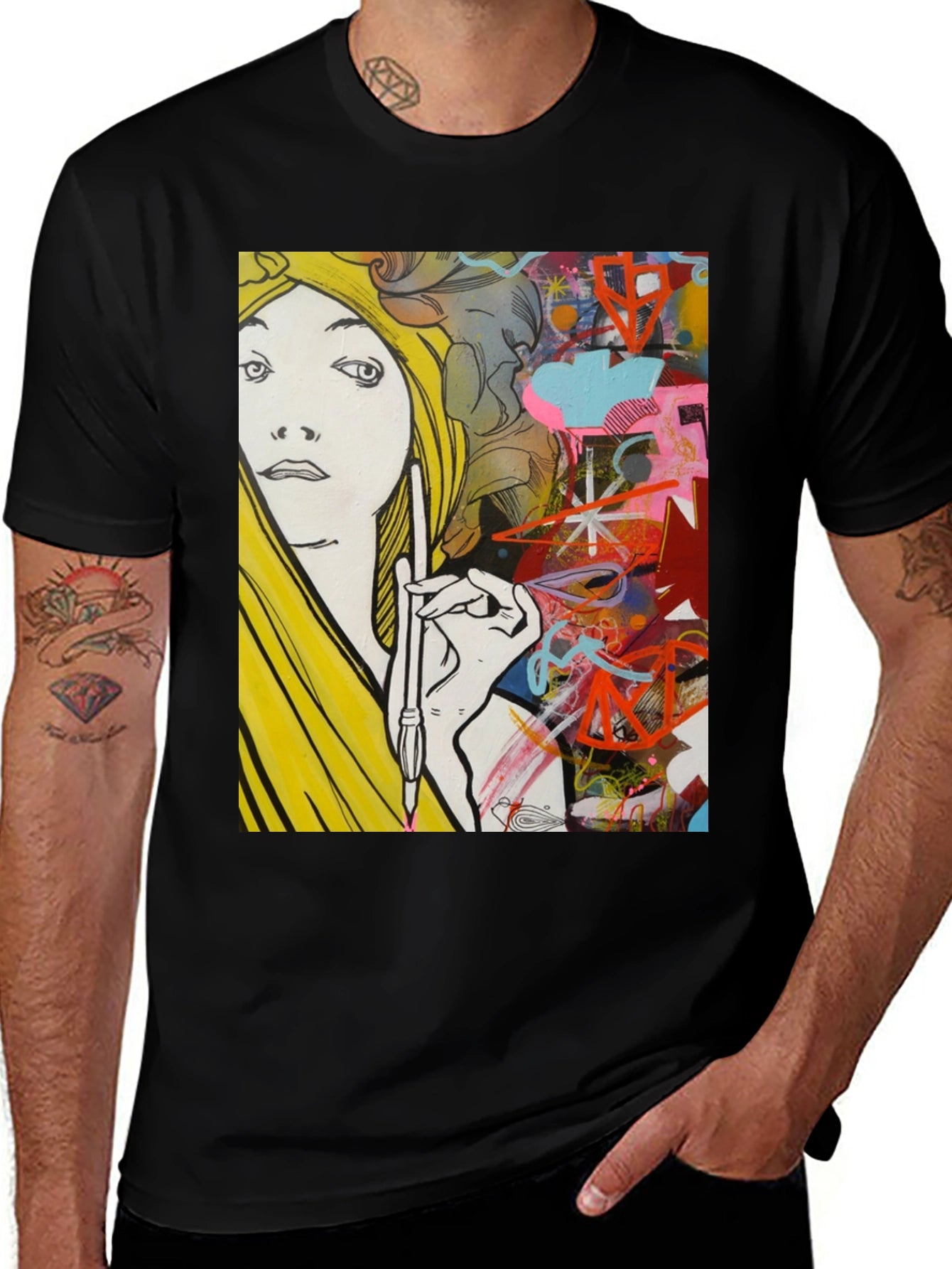 Abstract Artist Graphic Tee - Unisex Cotton Shirt