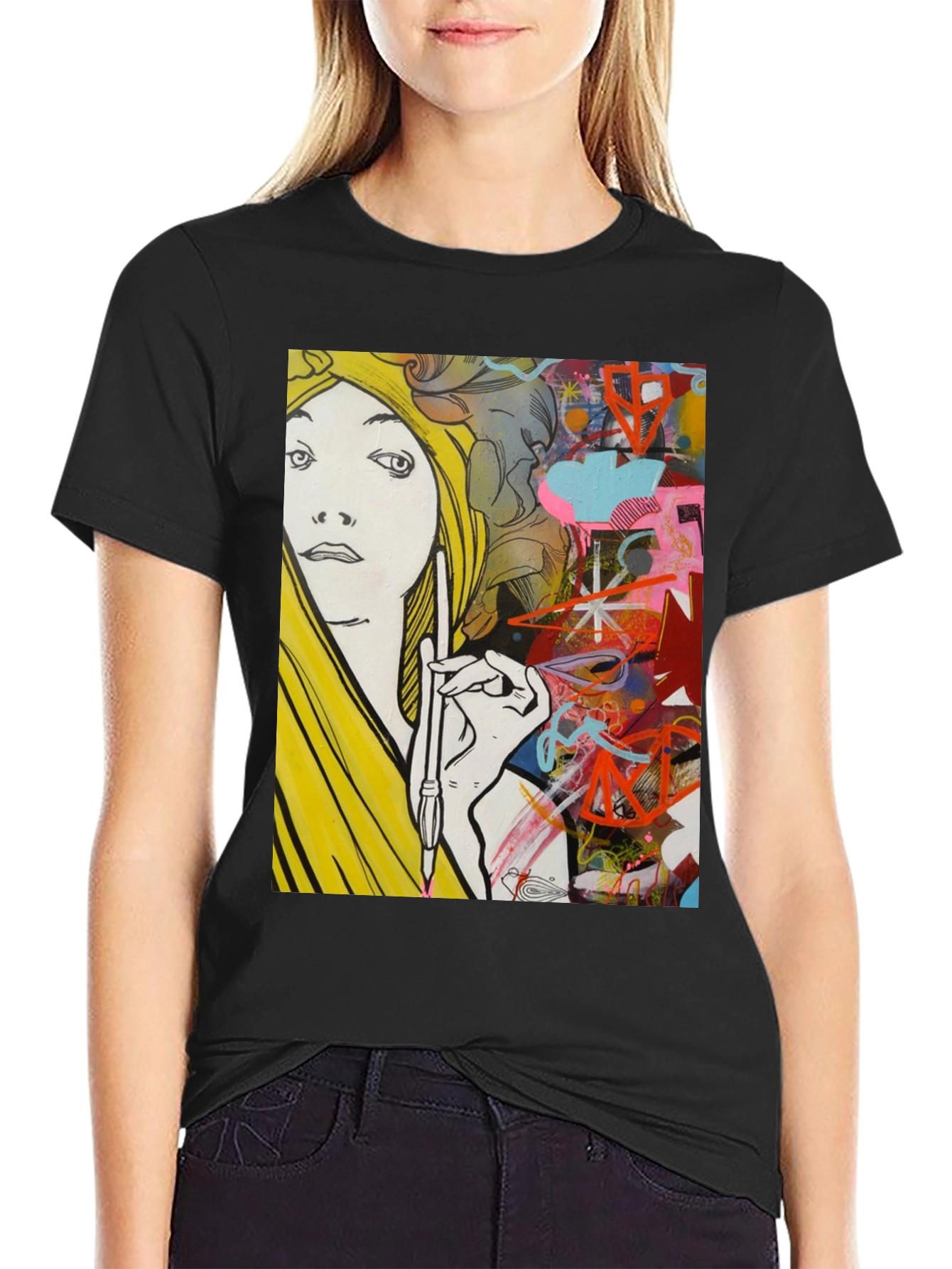 Abstract Artist Graphic Tee - Unisex Cotton Shirt