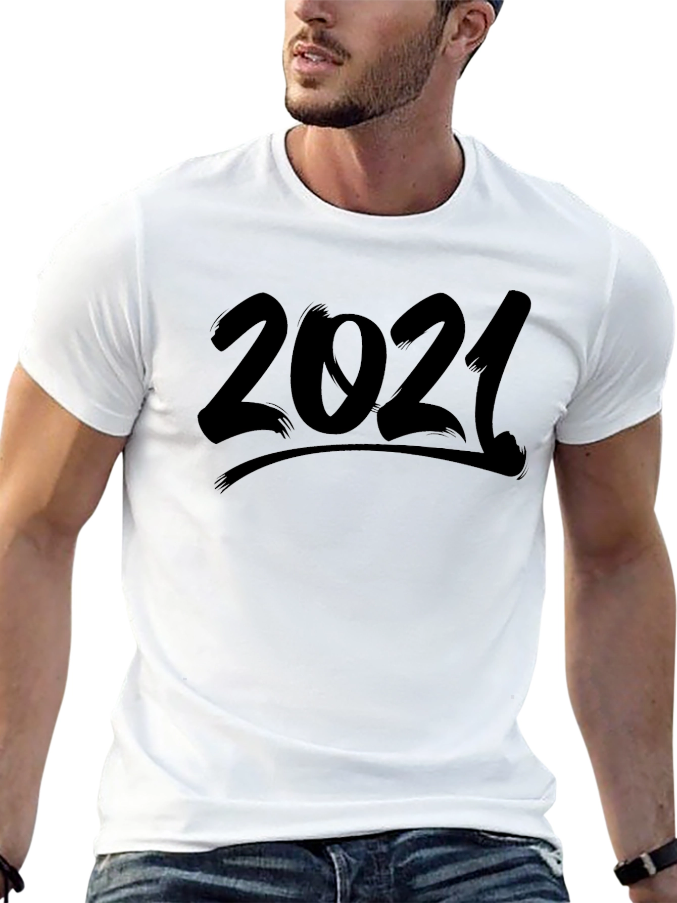 2021 Graphic Tee - Stylish and Comfortable Black T-Shirt