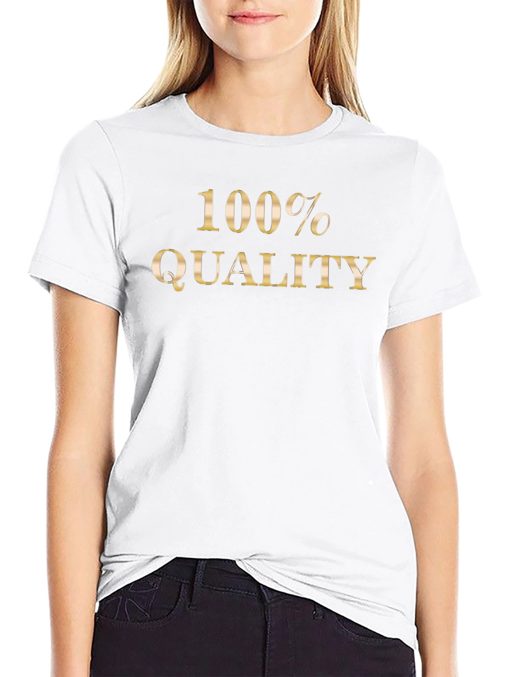 100% Quality Black Graphic T-Shirt