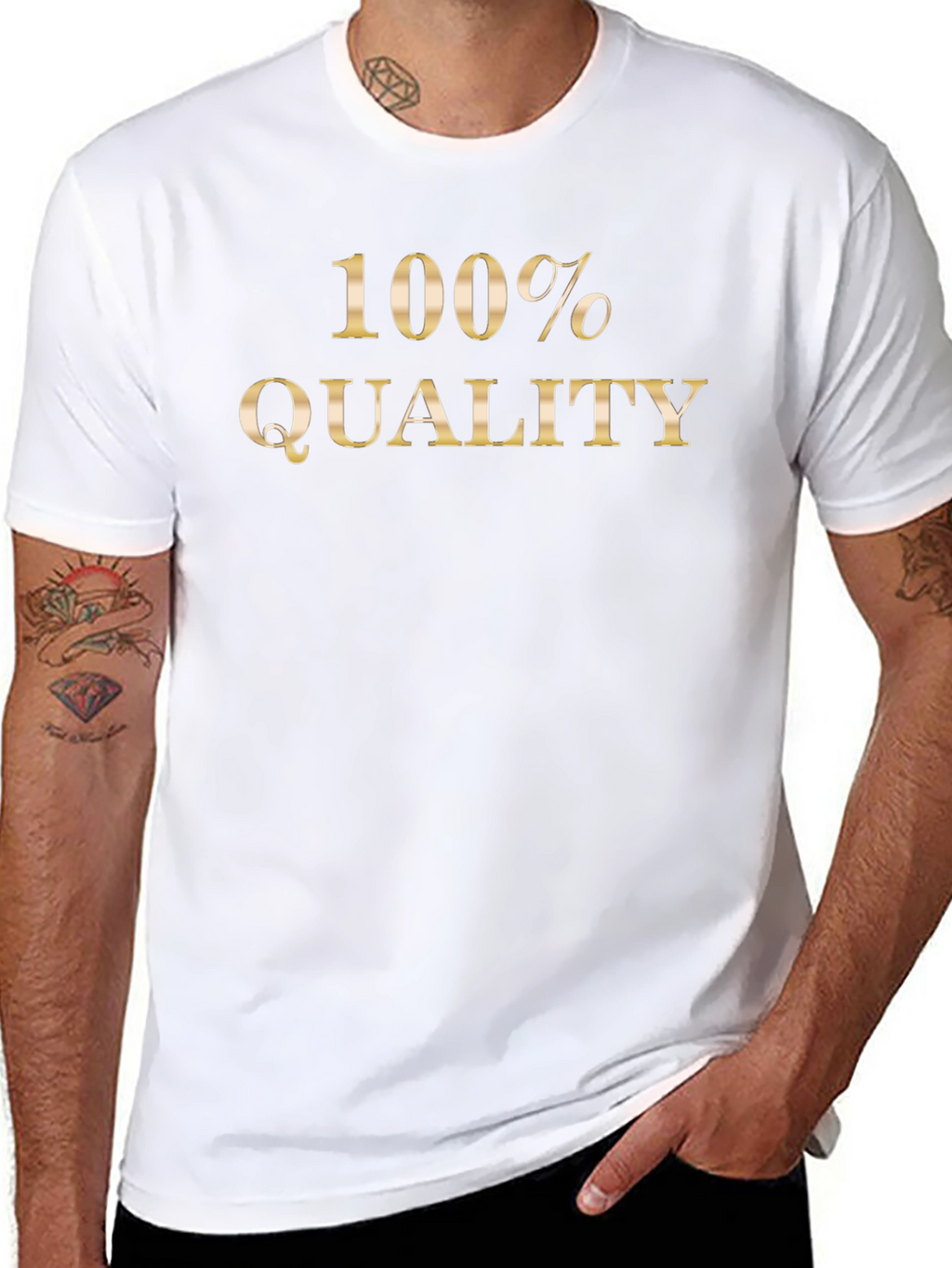 100% Quality Black Graphic T-Shirt