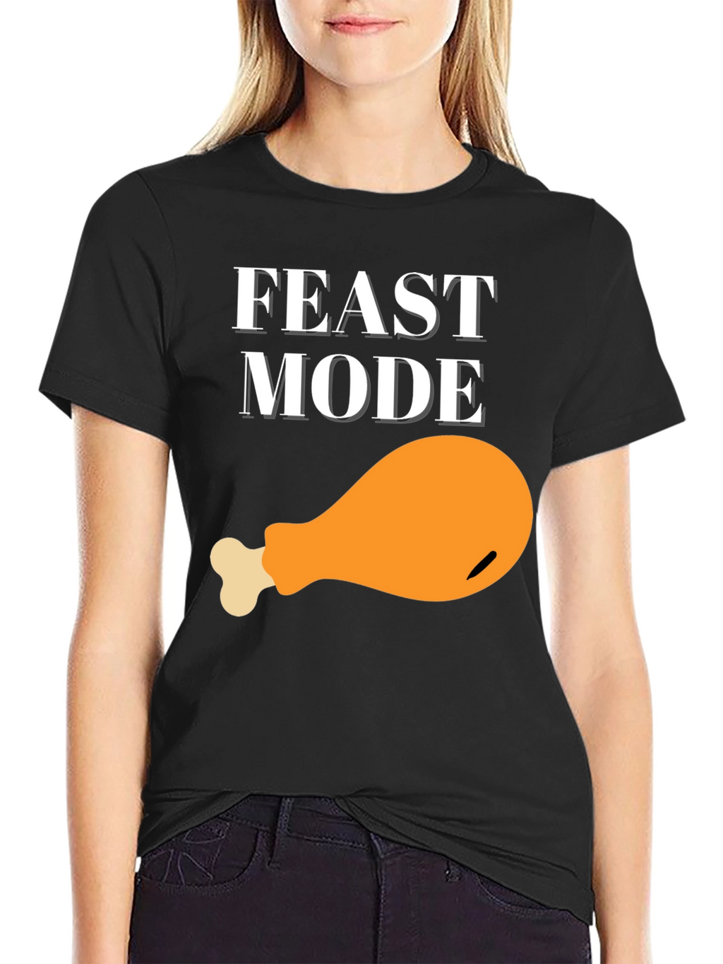 Feast Mode Graphic T-Shirt - Turkey Leg Design