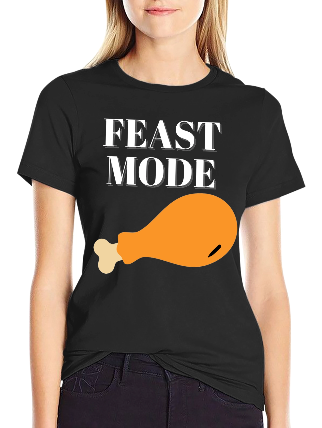 Feast Mode Graphic T-Shirt - Turkey Leg Design