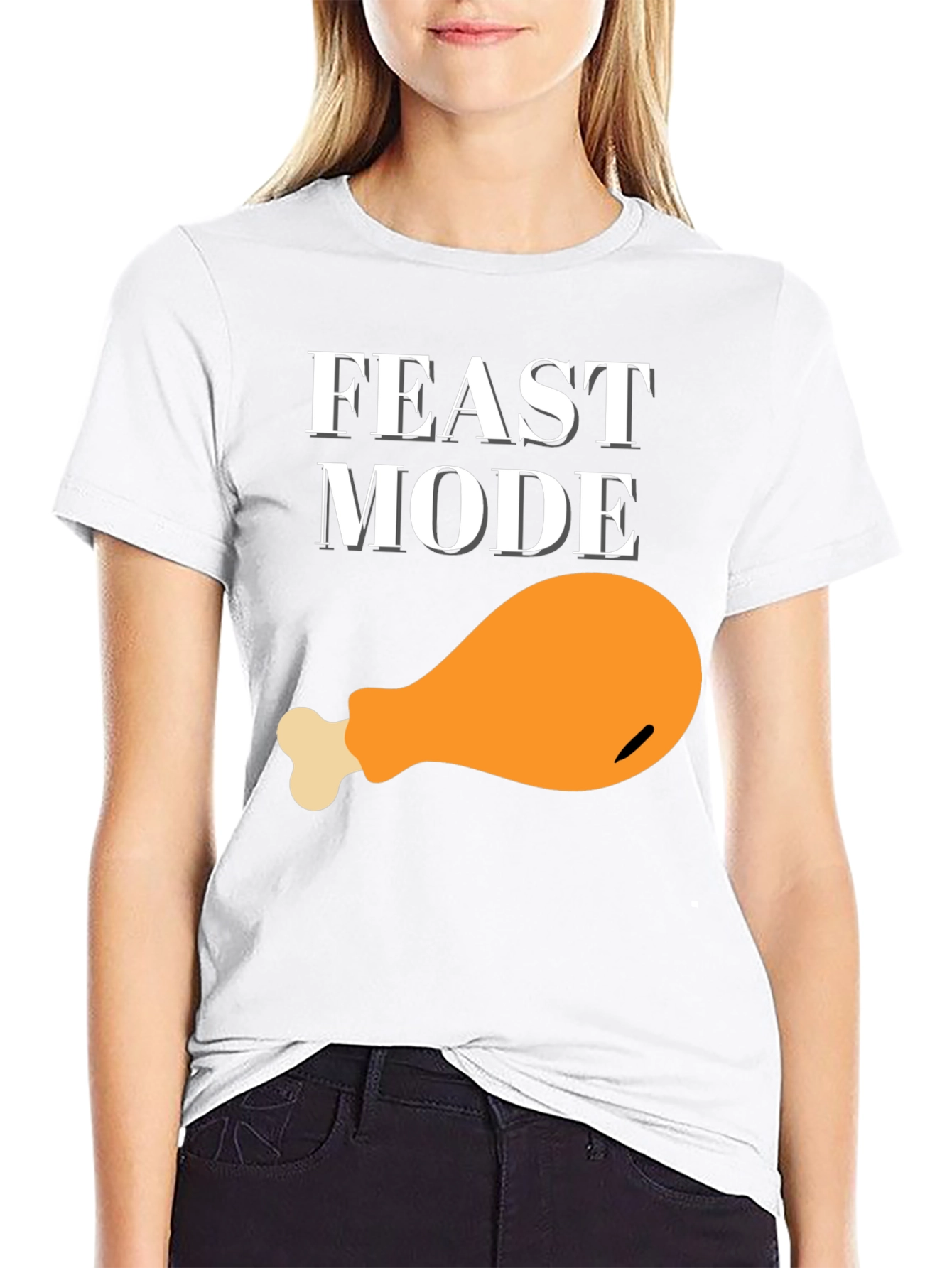 Feast Mode Graphic T-Shirt - Turkey Leg Design