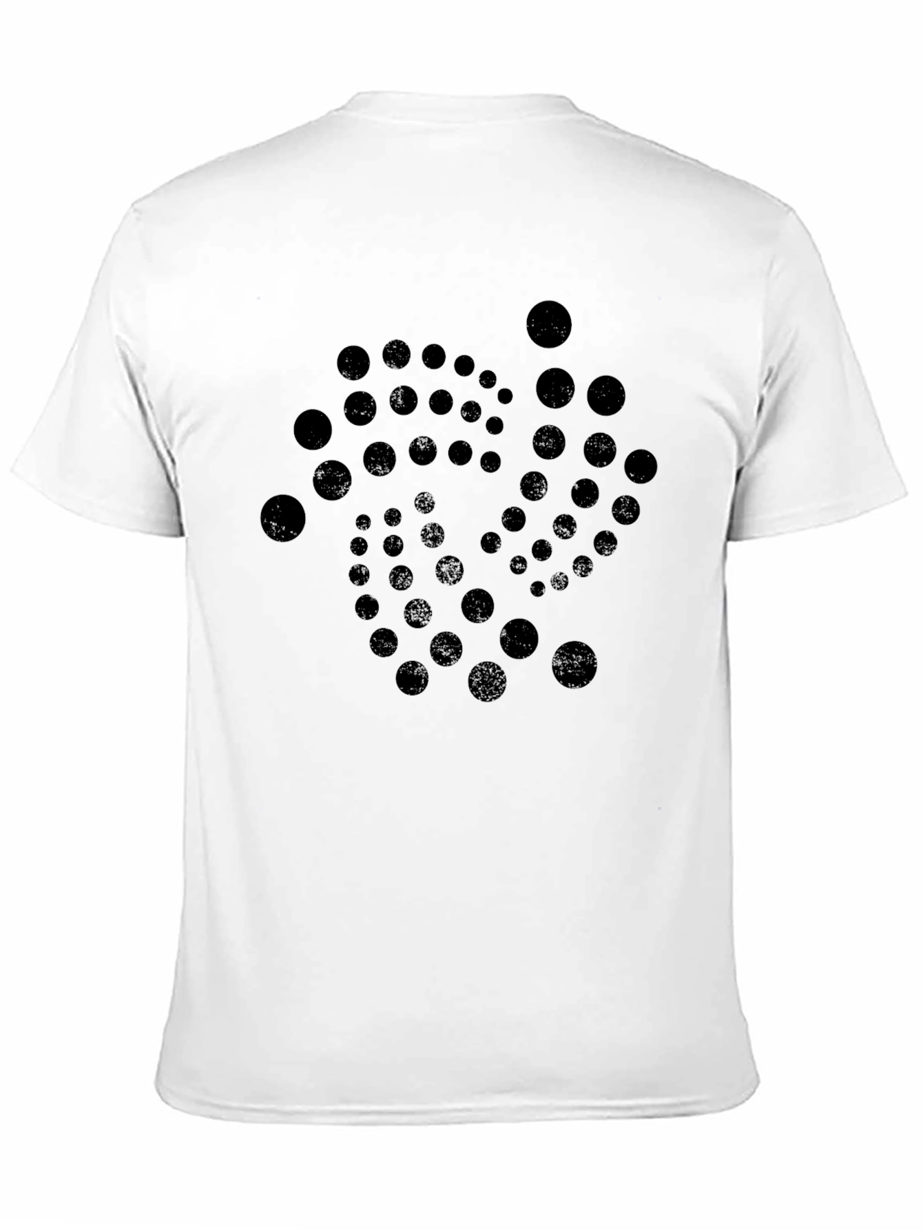 Abstract Dot Pattern Black T-Shirt
