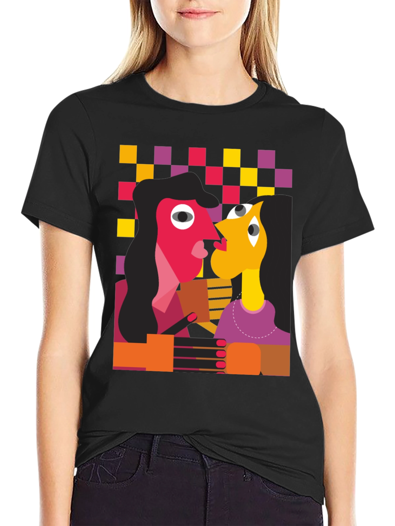 Abstract Art Graphic Tee - Unique Design T-Shirt
