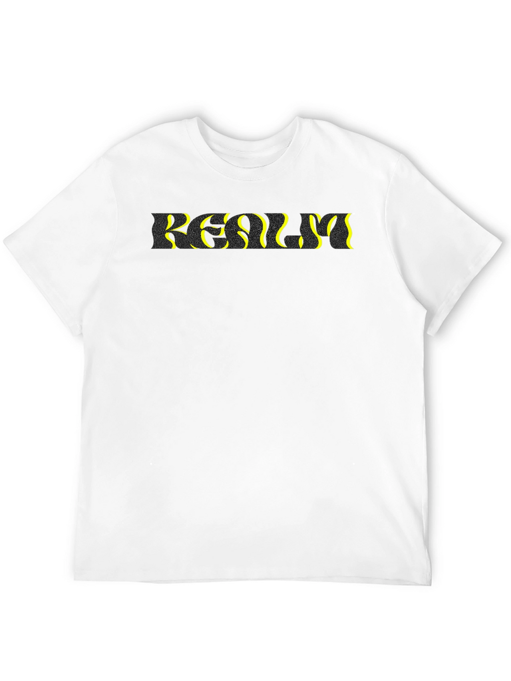 Abstract Text Black T-Shirt