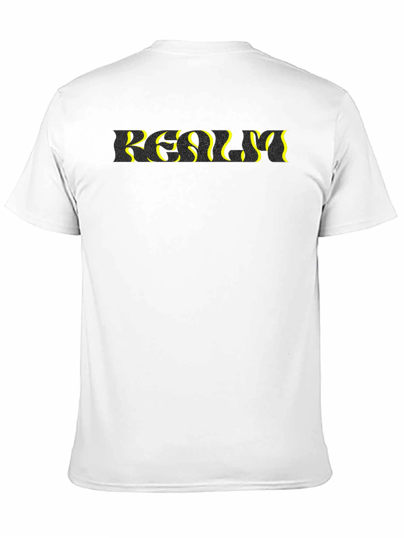 Abstract Text Black T-Shirt