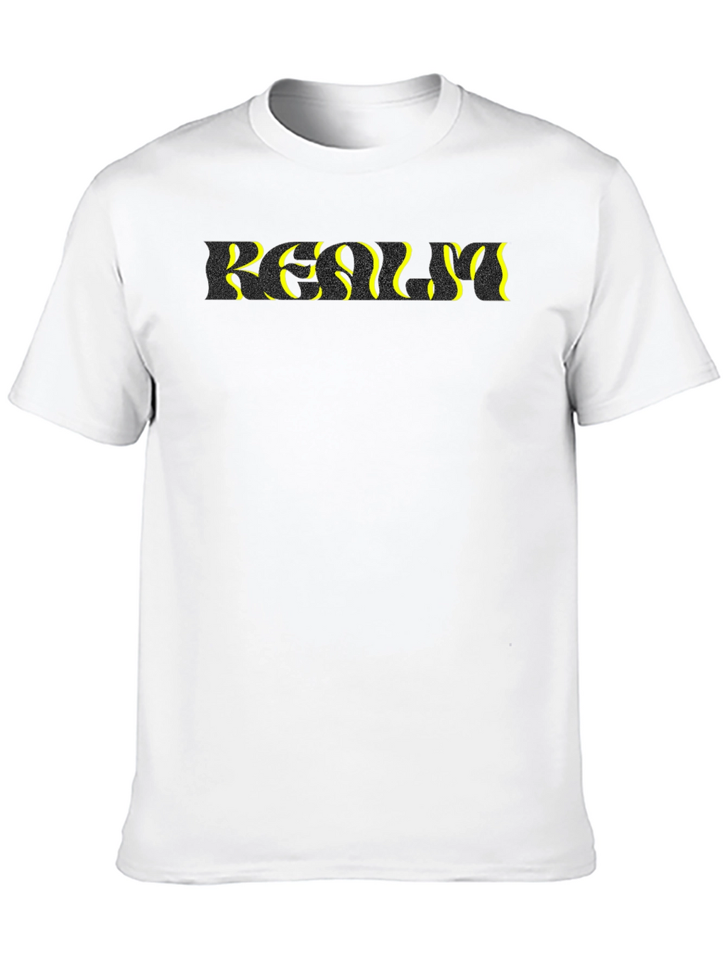 Abstract Text Black T-Shirt