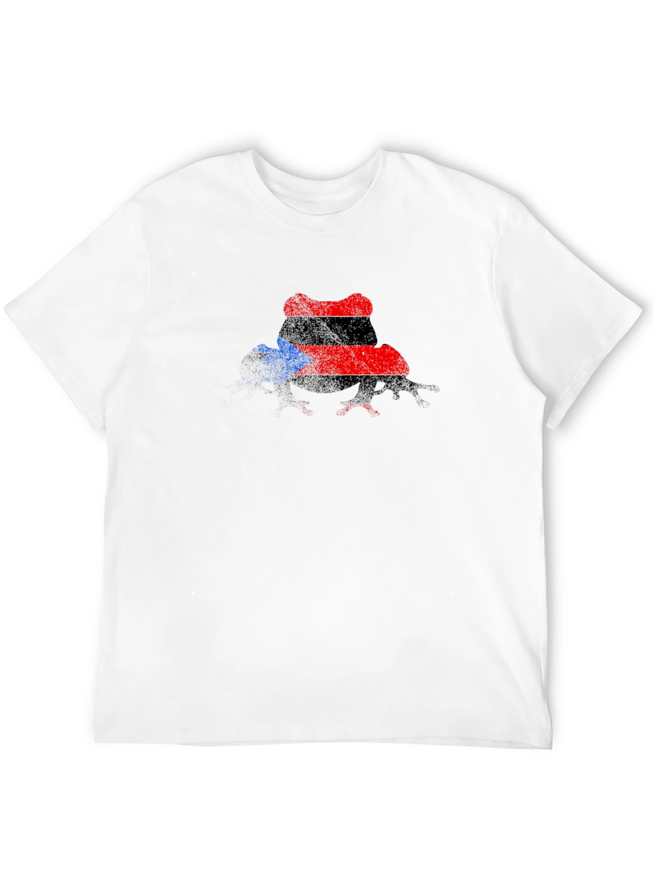 Abstract Fedora Mens Black T-Shirt