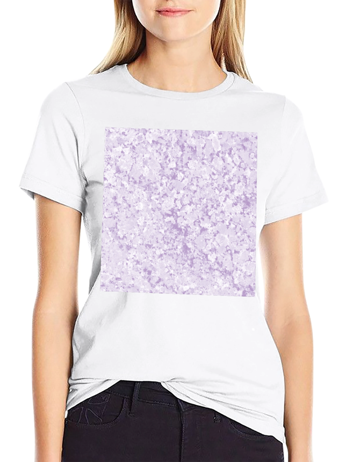 Abstract Lavender Pattern Tee