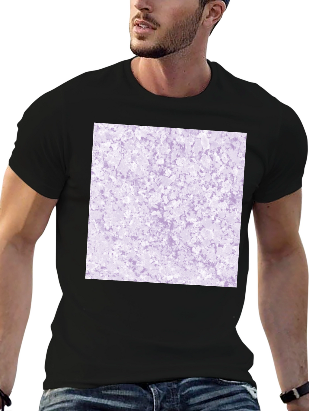 Abstract Lavender Pattern Tee