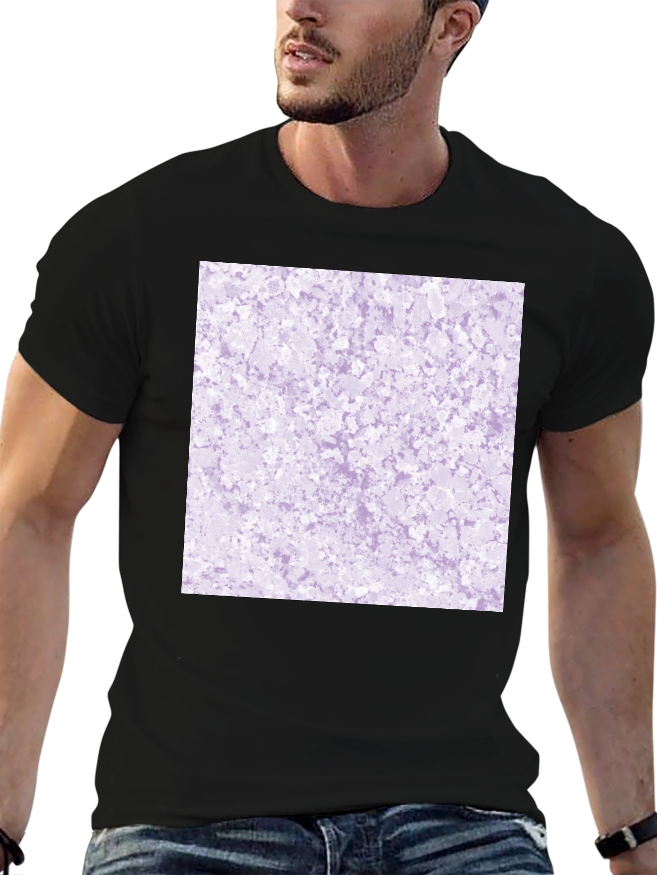 Abstract Lavender Pattern Tee