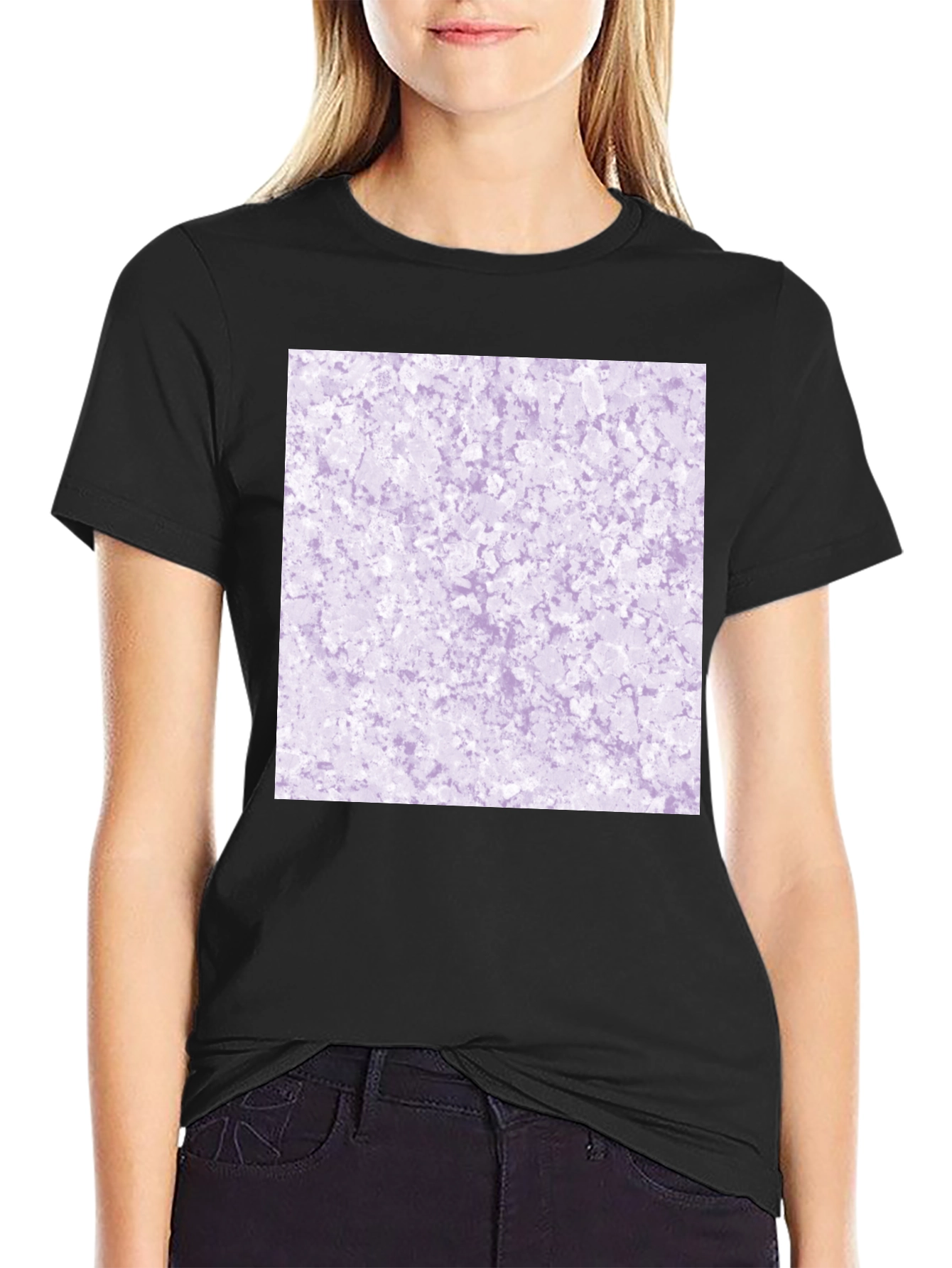 Abstract Lavender Pattern Tee