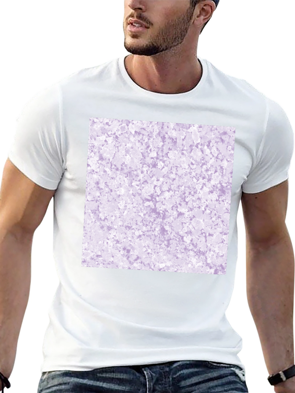 Abstract Lavender Pattern Tee