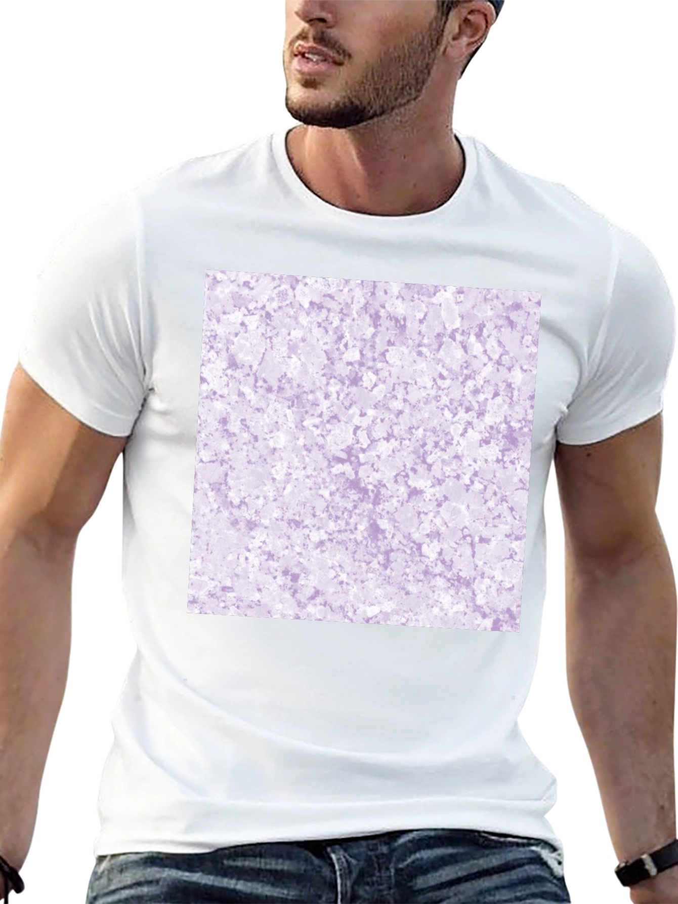 Abstract Lavender Pattern Tee