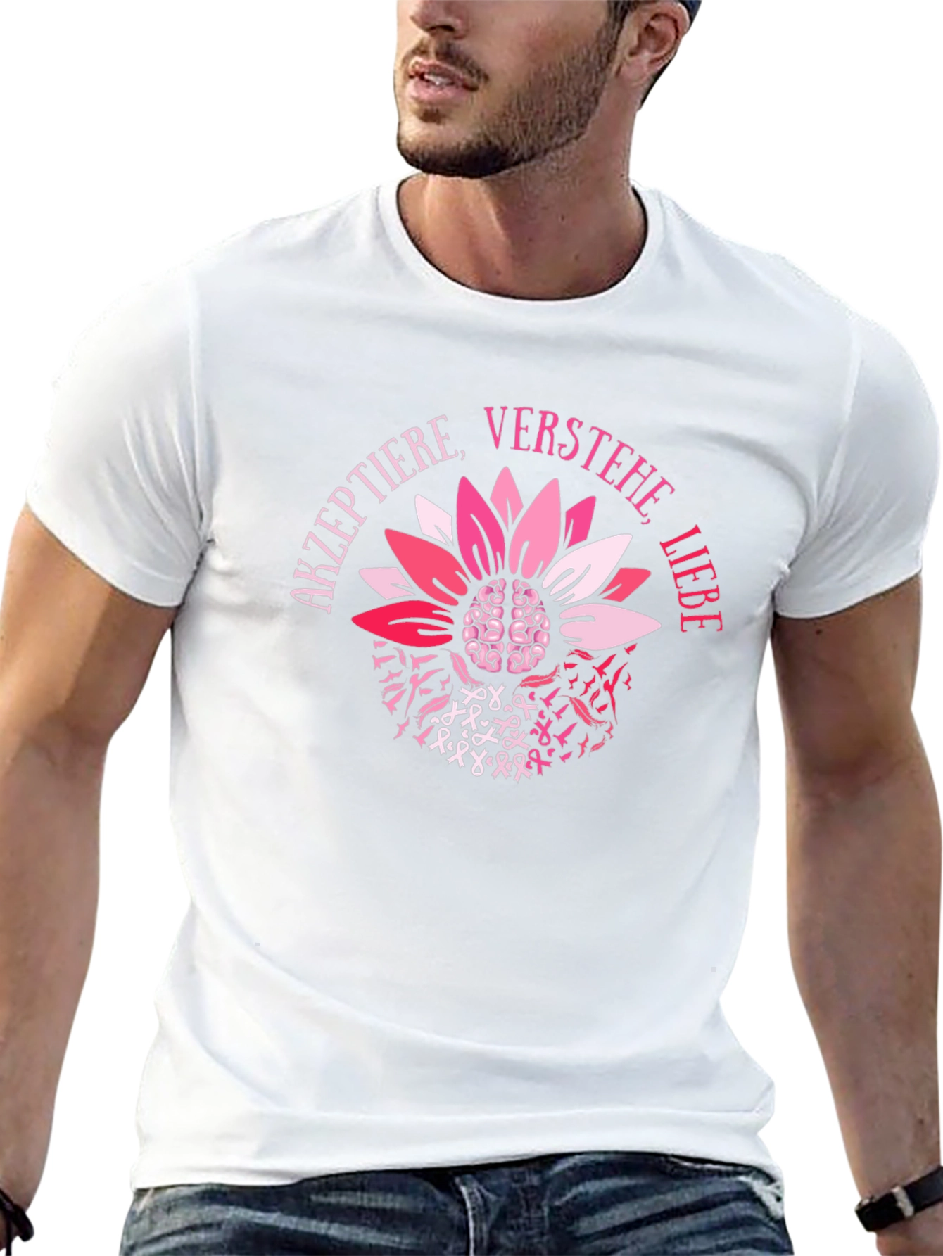 Accept Understand Love Brain Flower T-Shirt