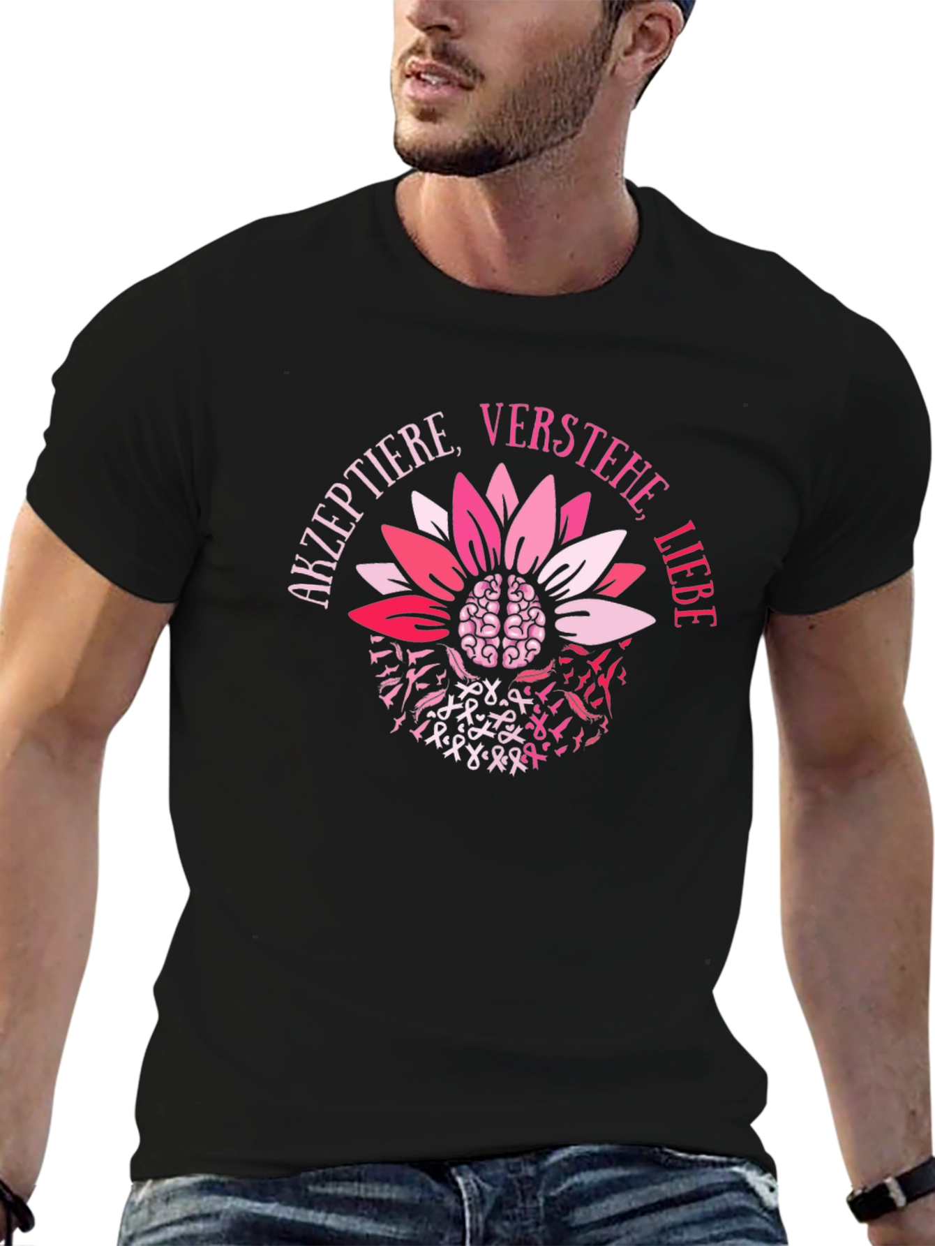 Accept Understand Love Brain Flower T-Shirt