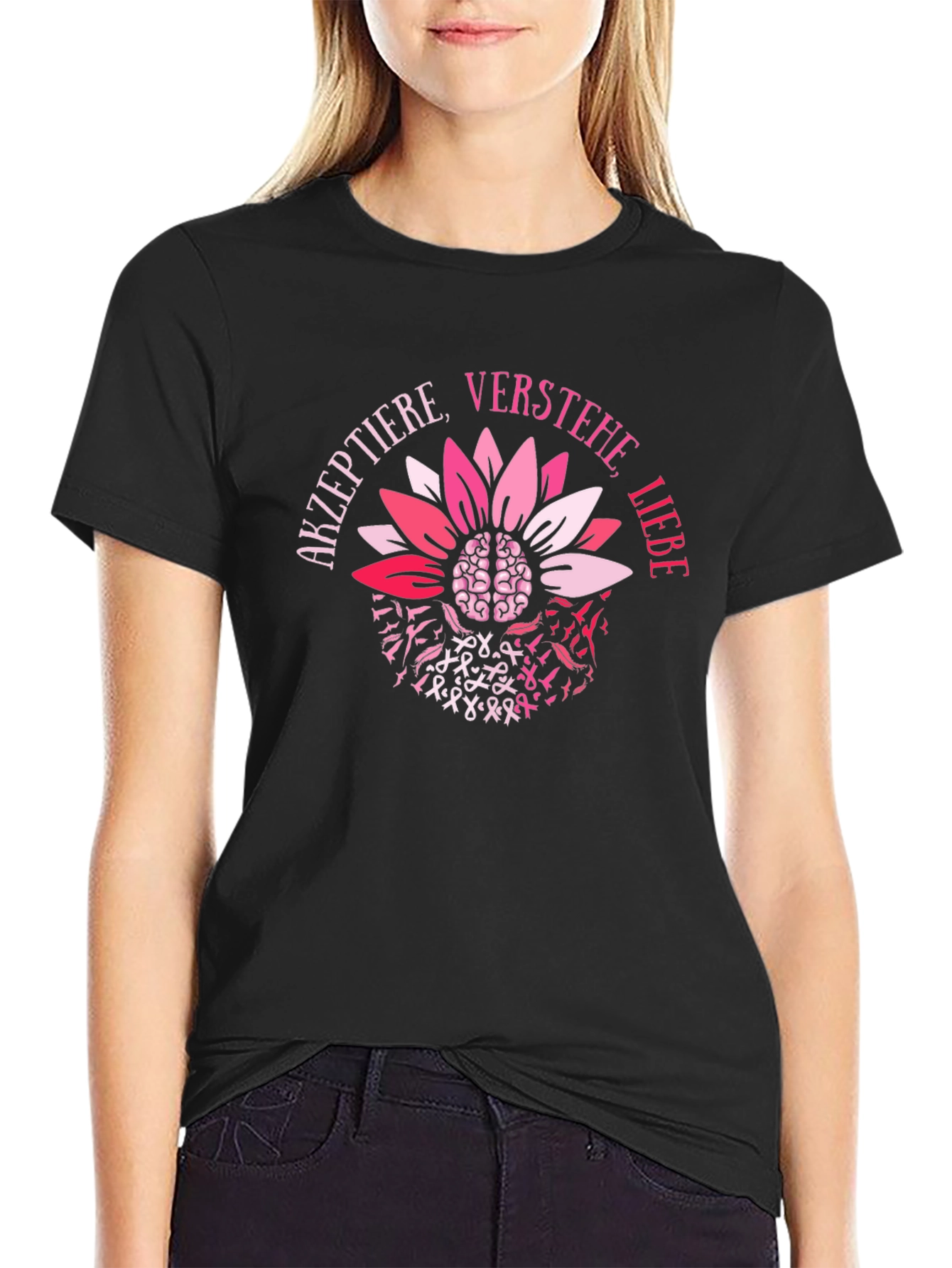 Accept Understand Love Brain Flower T-Shirt