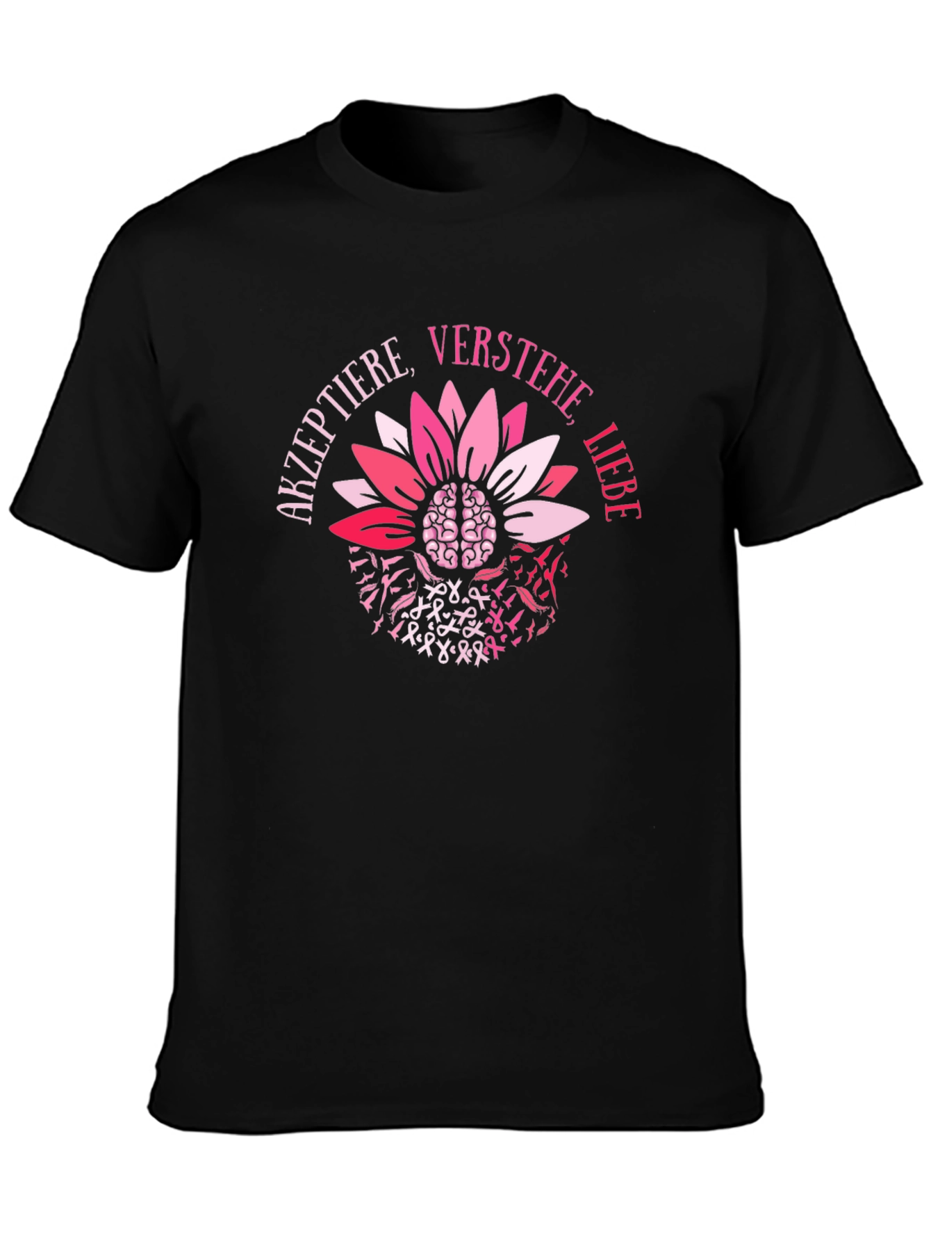 Accept Understand Love Brain Flower T-Shirt