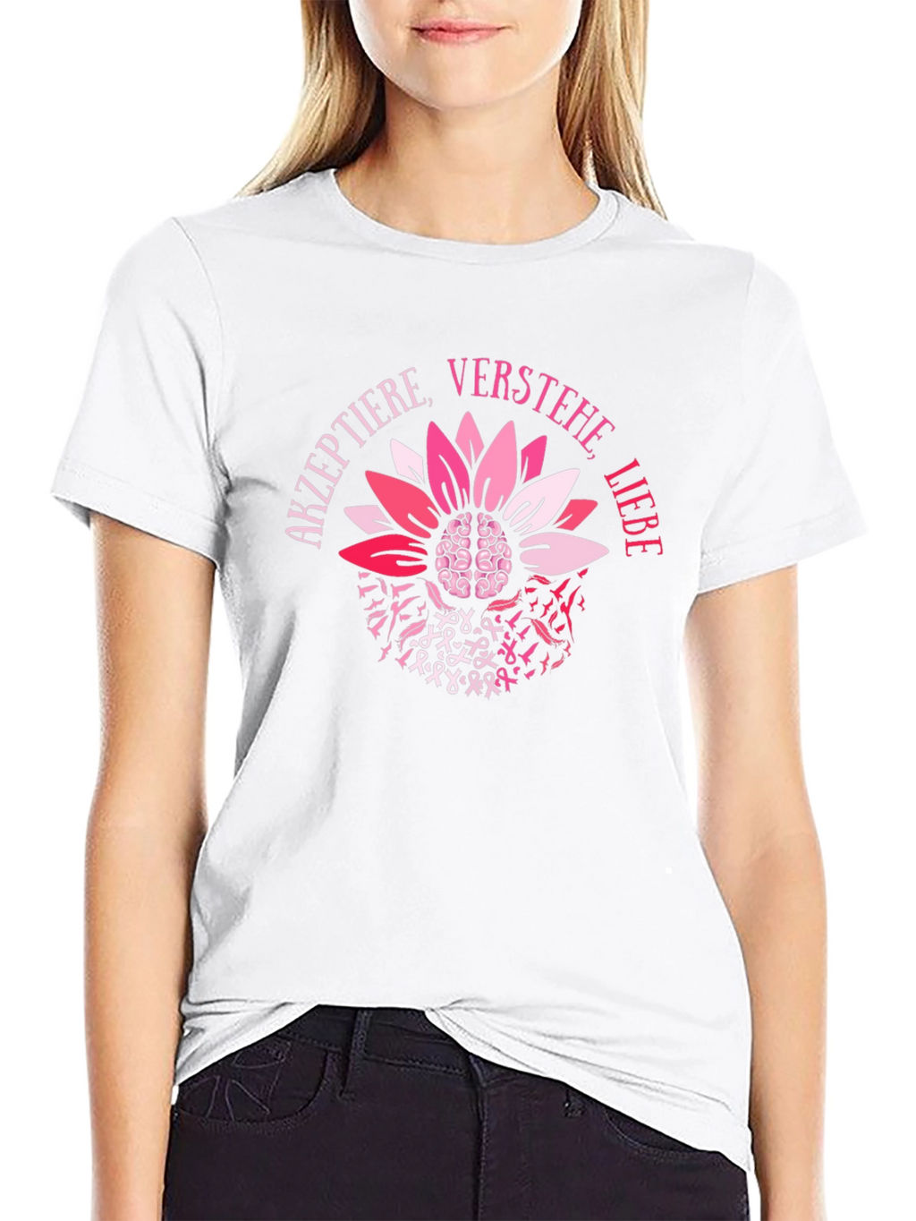 Accept Understand Love Brain Flower T-Shirt