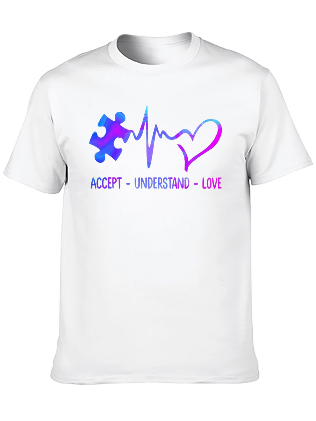 Accept Understand Love Autism Awareness T-Shirt