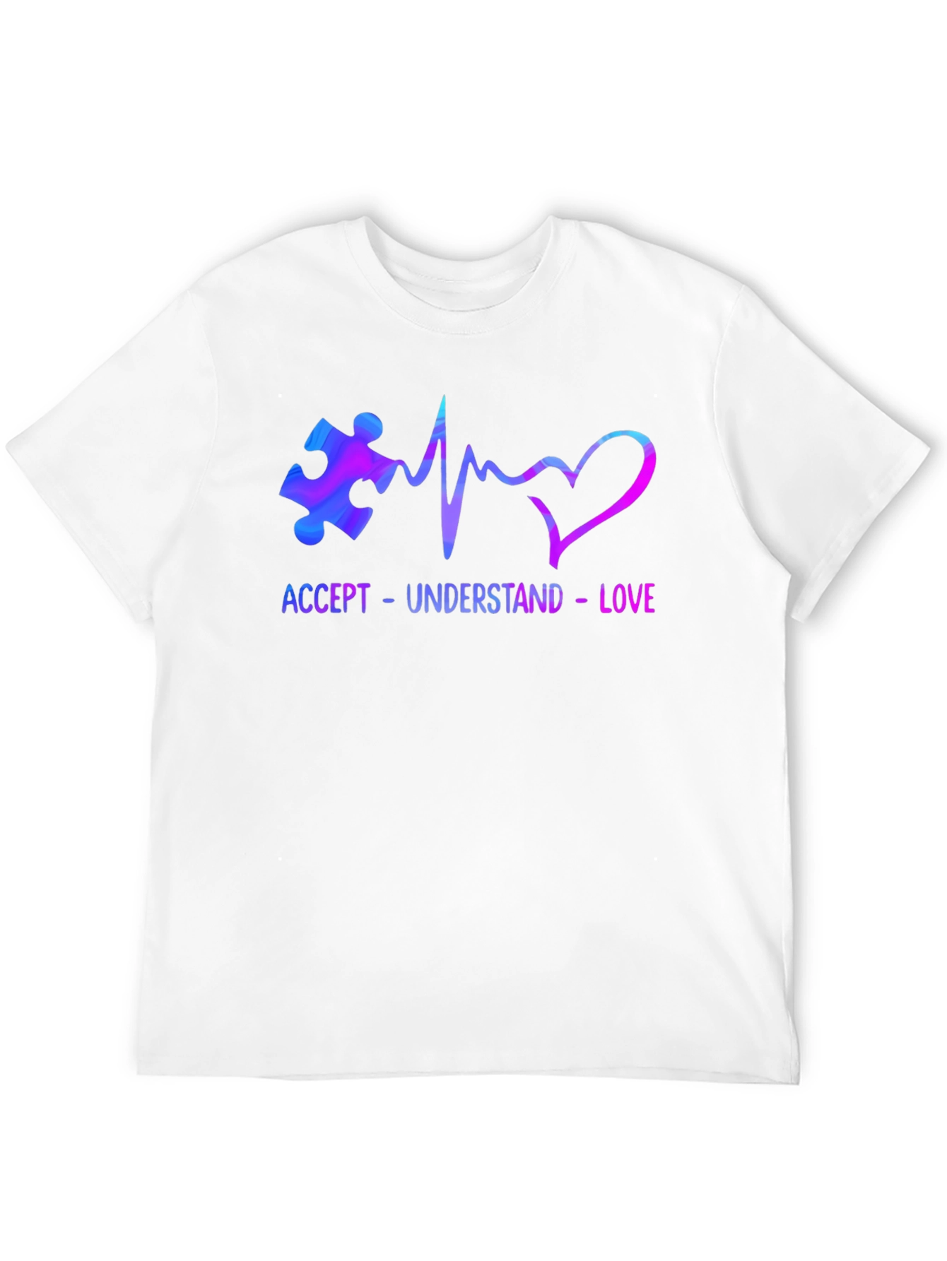 Accept Understand Love Autism Awareness T-Shirt