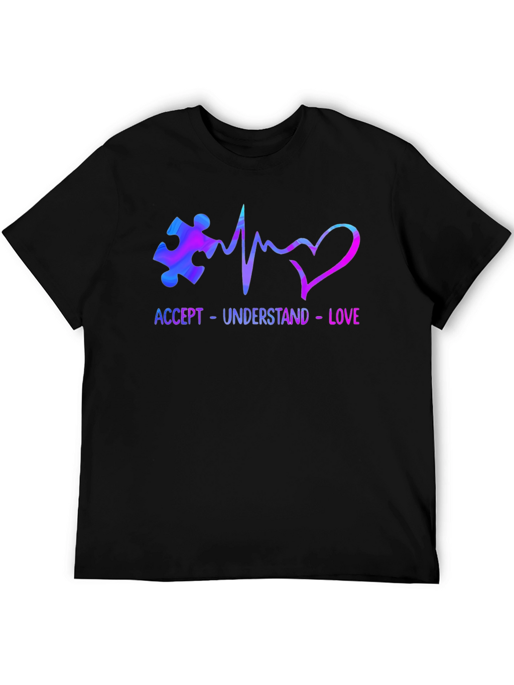Accept Understand Love Autism Awareness T-Shirt