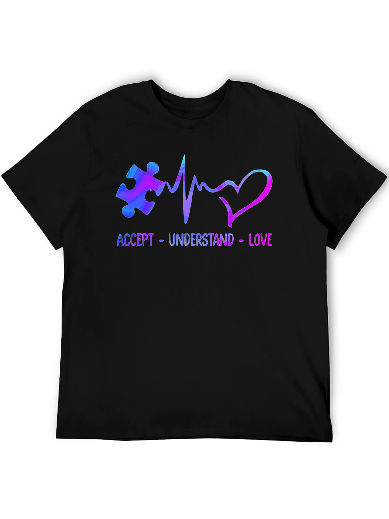 Accept Understand Love Autism Awareness T-Shirt