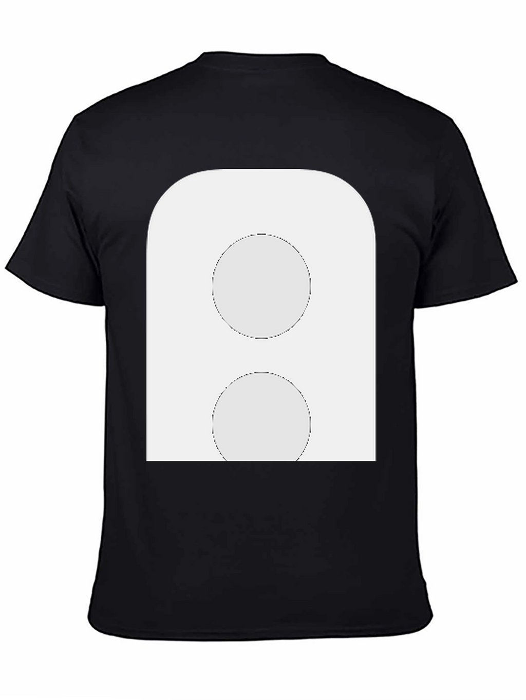 Abstract Graphic Print Black T-Shirt