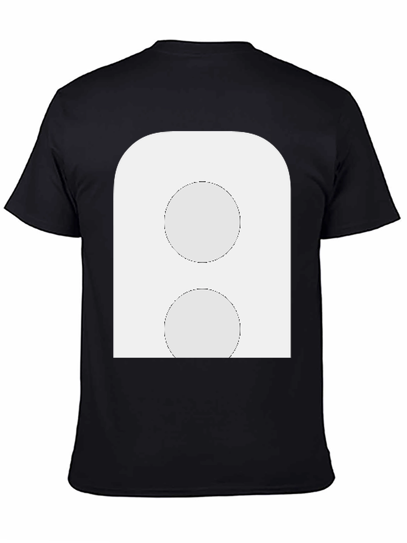 Abstract Graphic Print Black T-Shirt