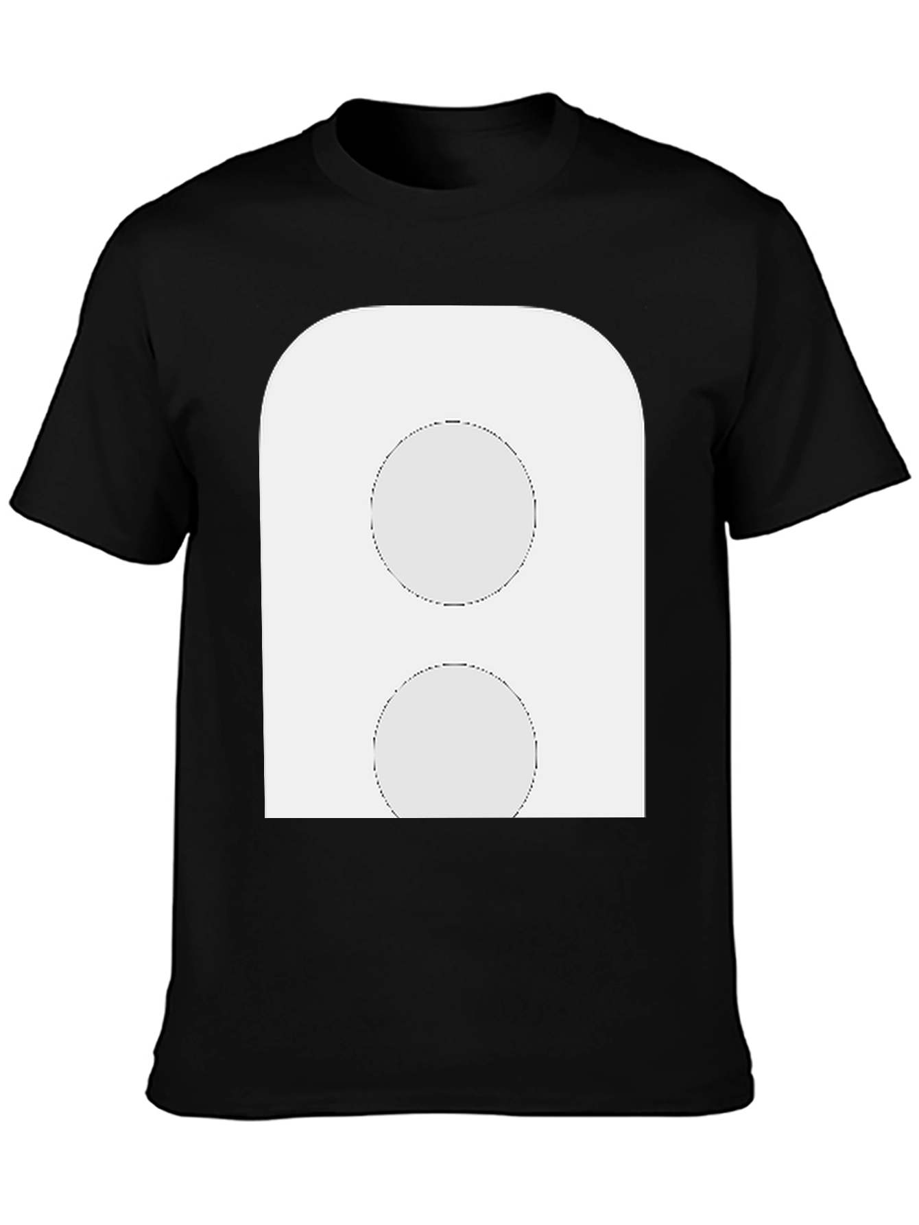 Abstract Graphic Print Black T-Shirt