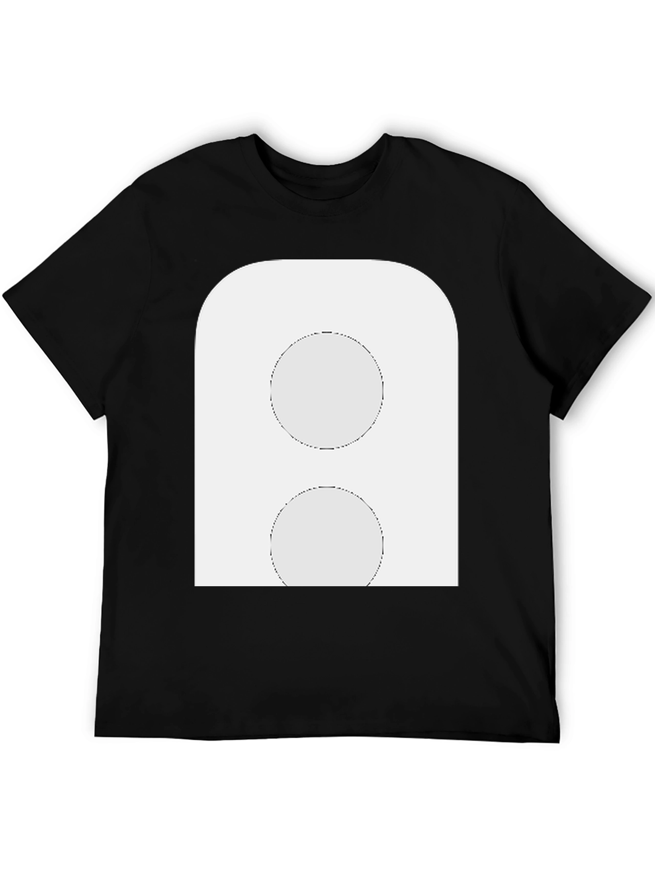 Abstract Graphic Print Black T-Shirt