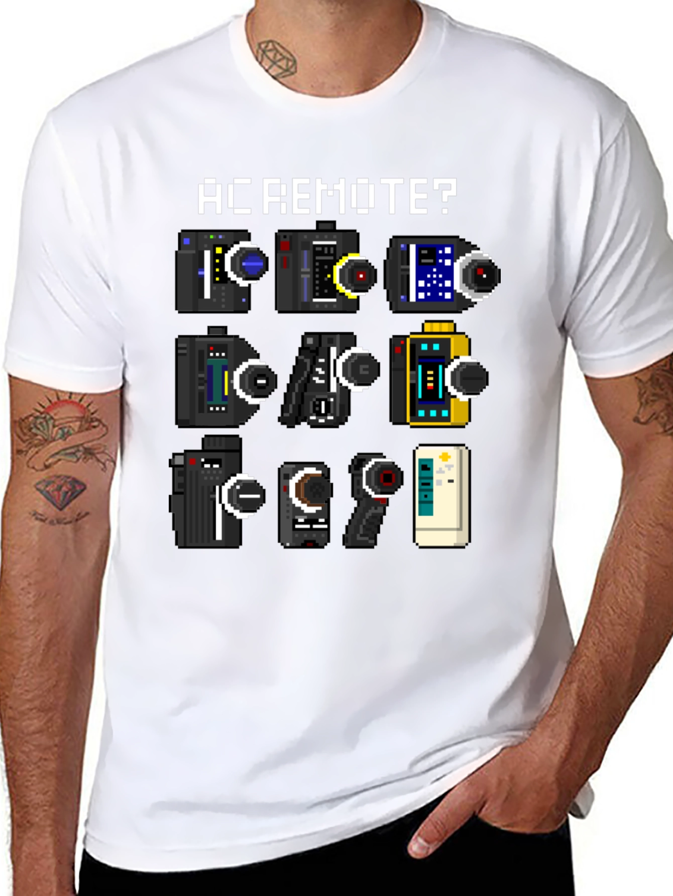 AC Remote? Retro Pixel Art T-Shirt