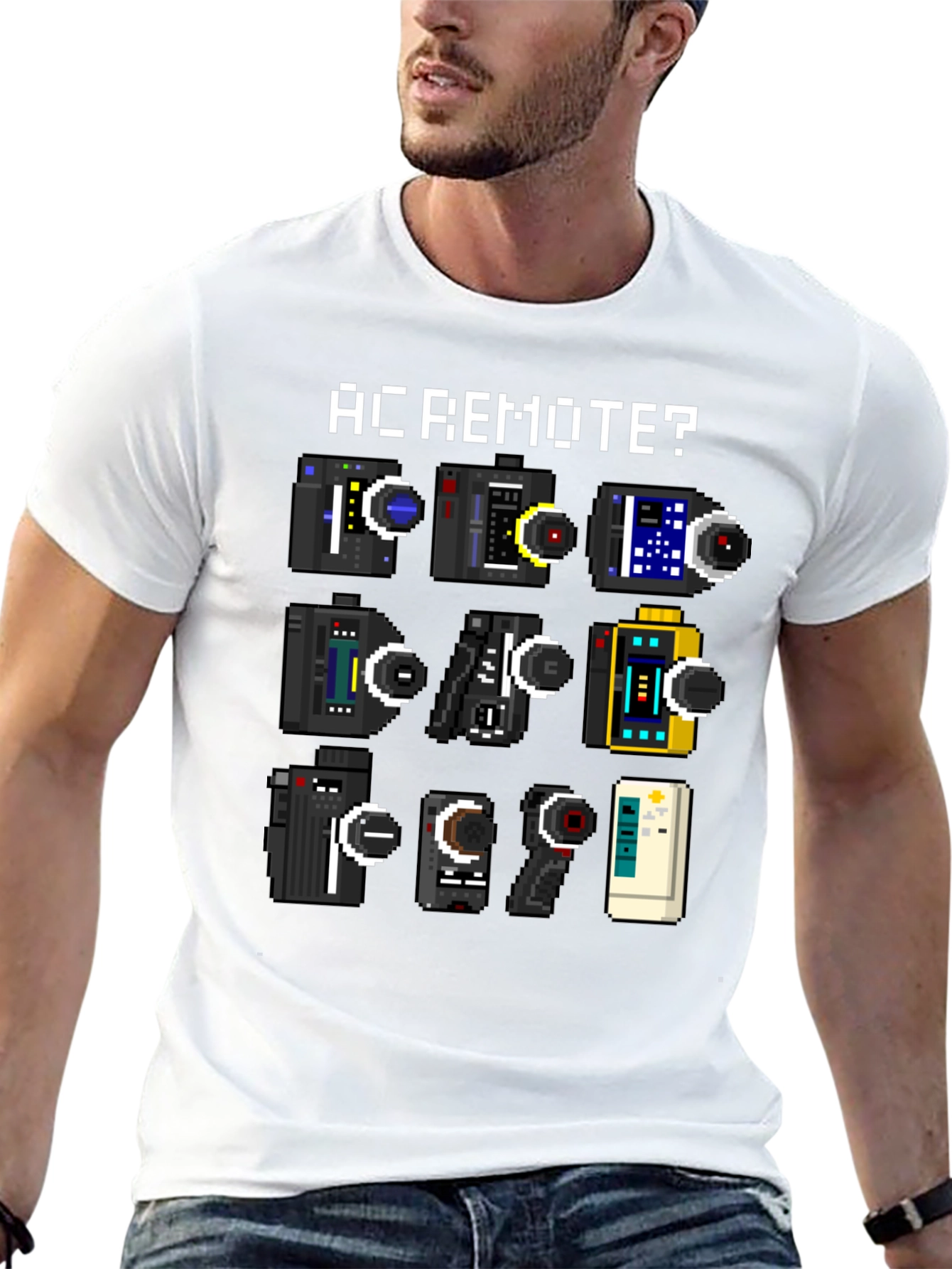 AC Remote? Retro Pixel Art T-Shirt