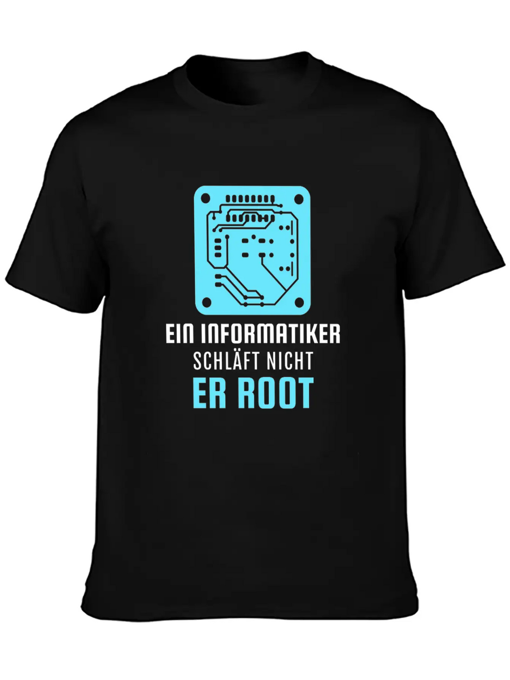 A Computer Scientist Doesn't Sleep He Root Informa Unisex Casual T-Shirt – Clean Design For Daily Comfort