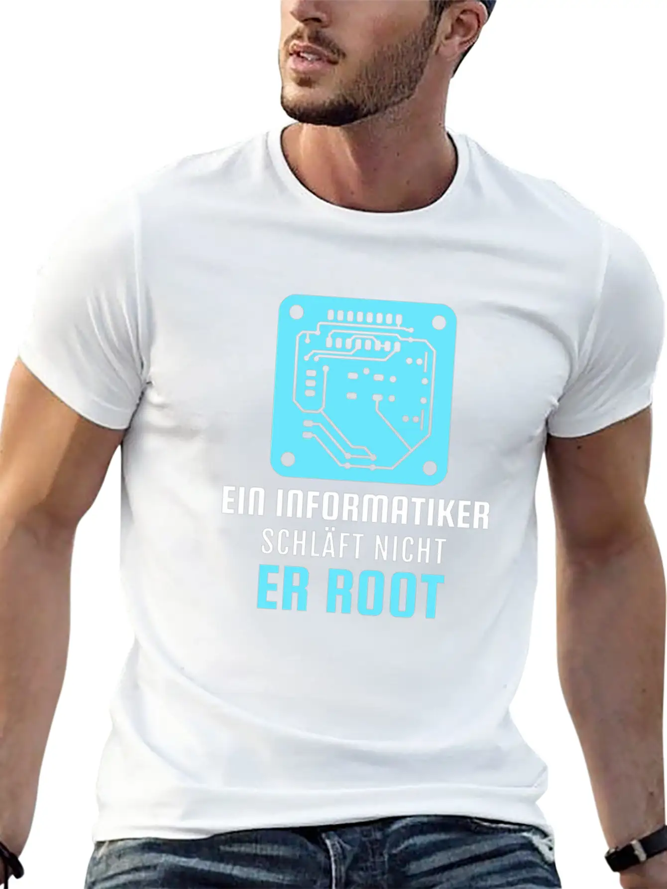 A Computer Scientist Doesn't Sleep He Root Informa Unisex Casual T-Shirt – Clean Design For Daily Comfort