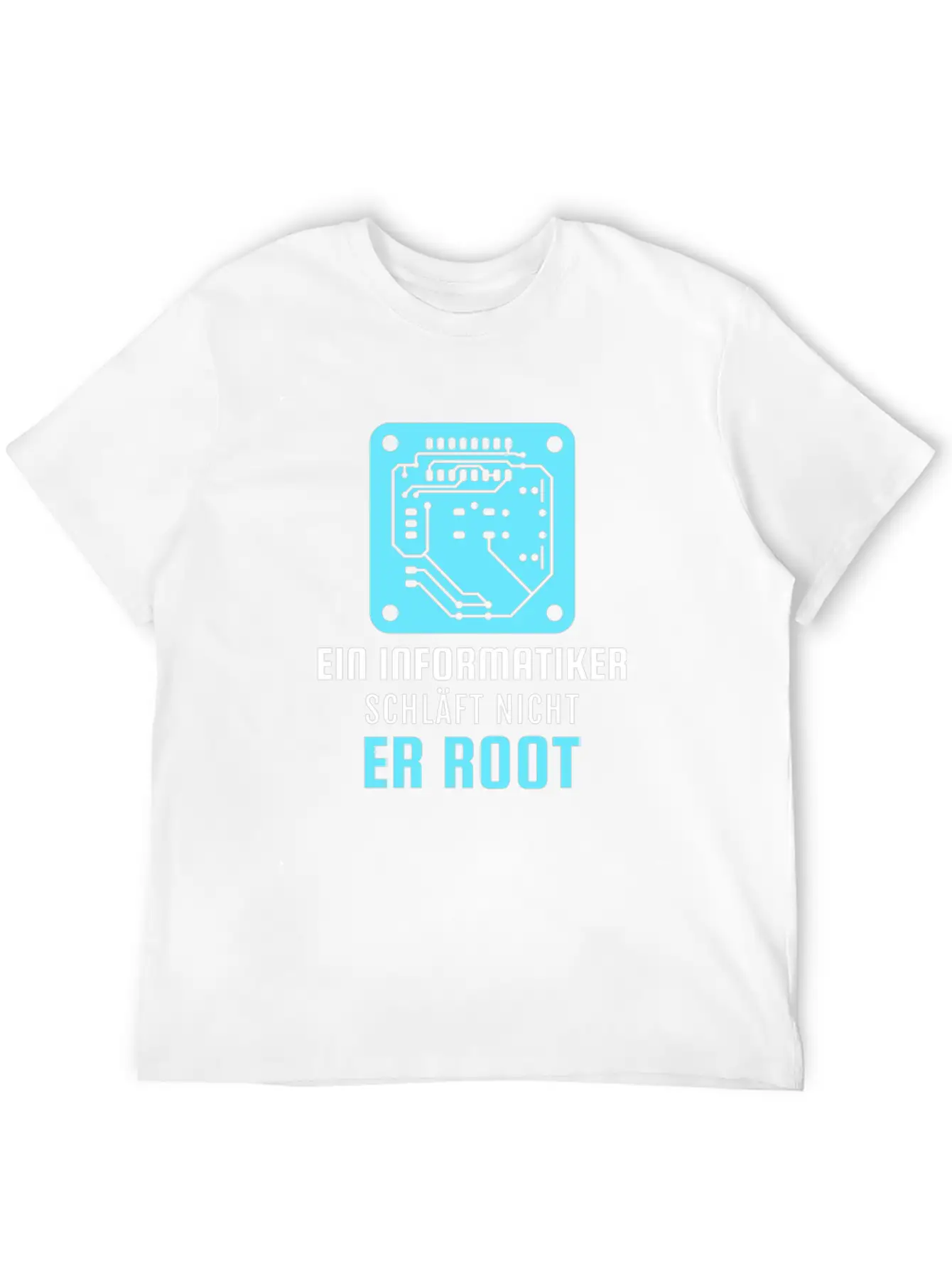 A Computer Scientist Doesn't Sleep He Root Informa Unisex Casual T-Shirt – Clean Design For Daily Comfort