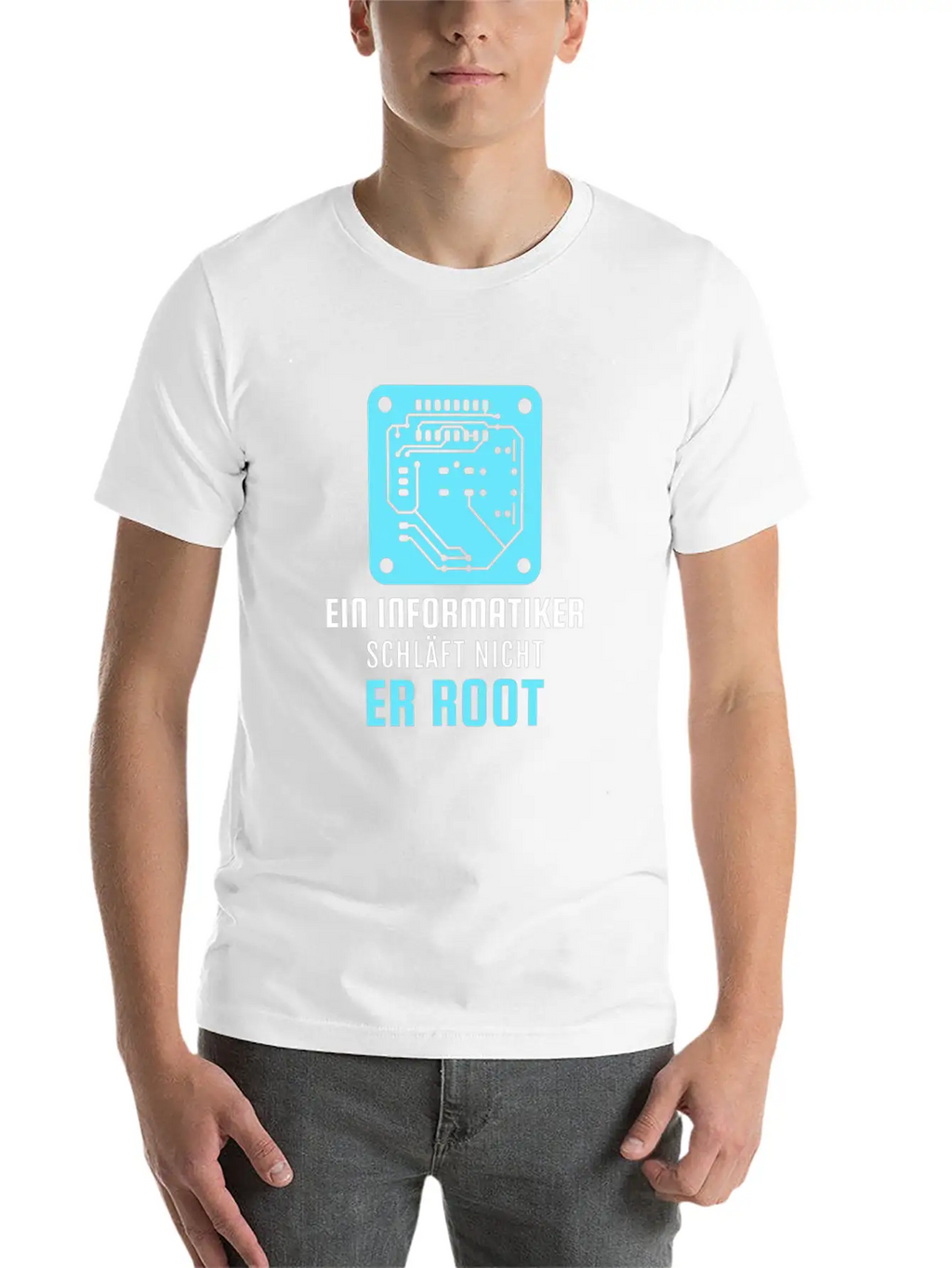 A Computer Scientist Doesn't Sleep He Root Informa Unisex Casual T-Shirt – Clean Design For Daily Comfort