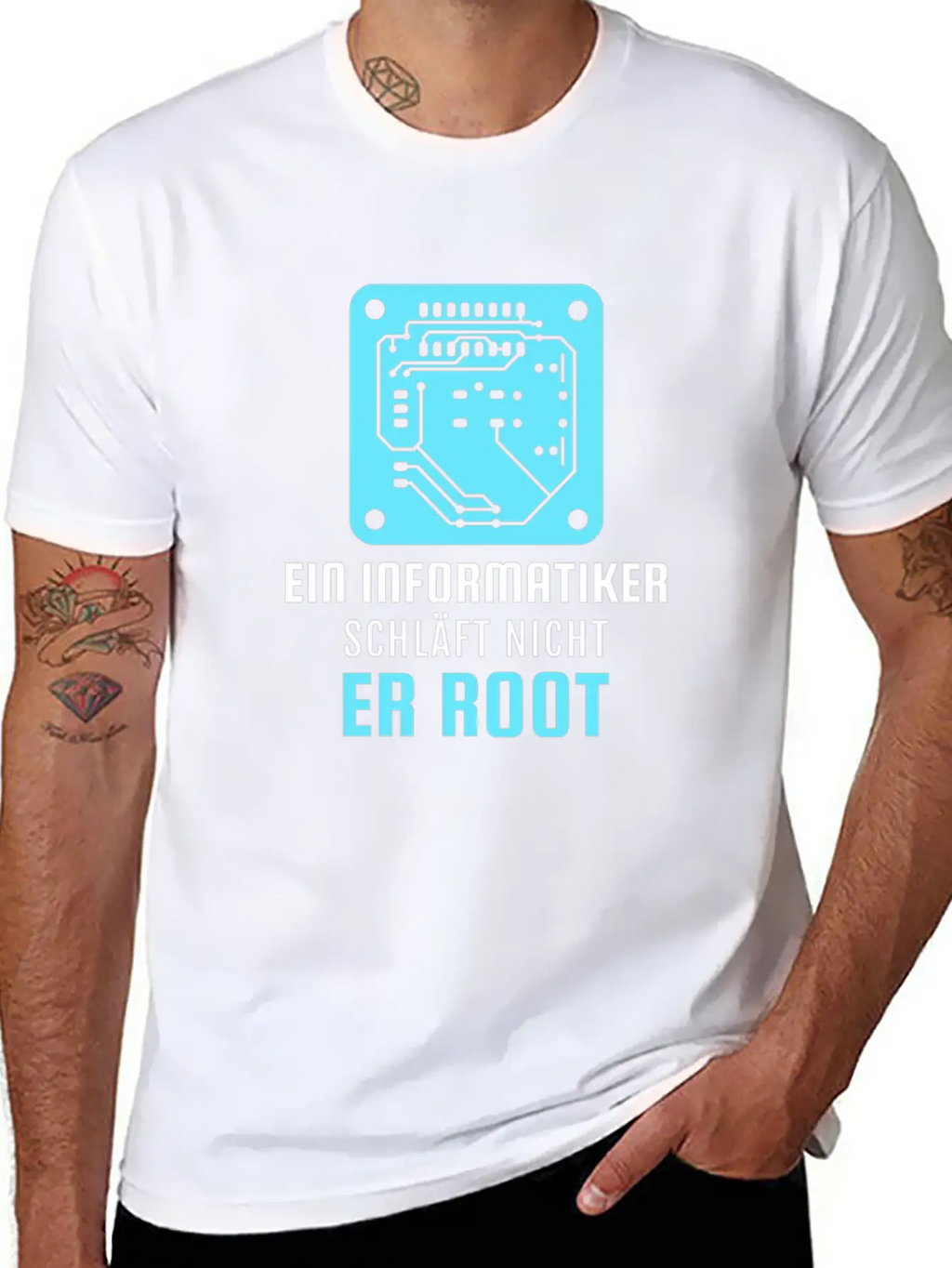 A Computer Scientist Doesn't Sleep He Root Informa Unisex Casual T-Shirt – Clean Design For Daily Comfort